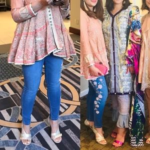 Embroidered baby doll top